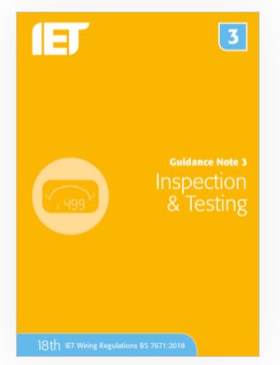 Guidance Note 3 Inspection & Testing 18th Edition
